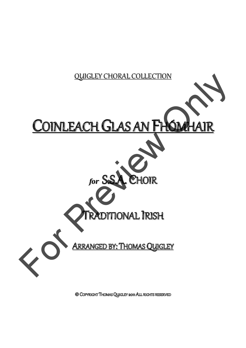 Coinleach Glas an Fhomhair P.O.D.