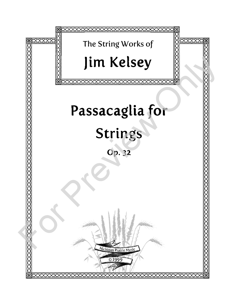 Passacaglia for Strings, Op. 32 P.O.D.