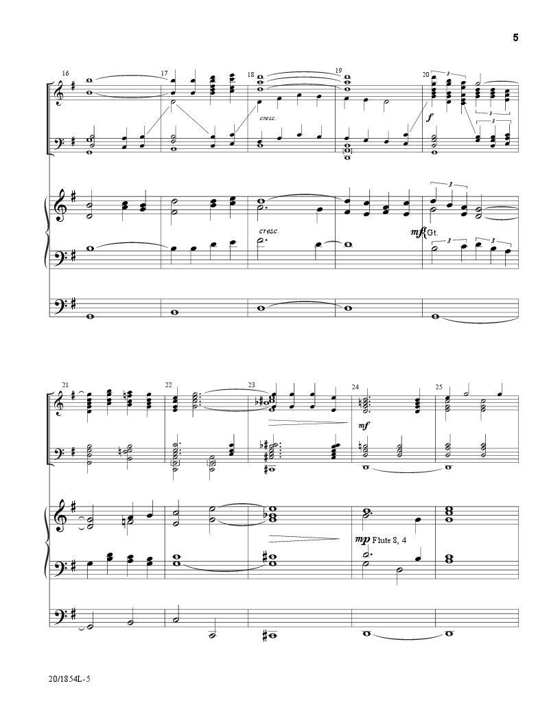 A Lenten Journey Handbell/Organ Score