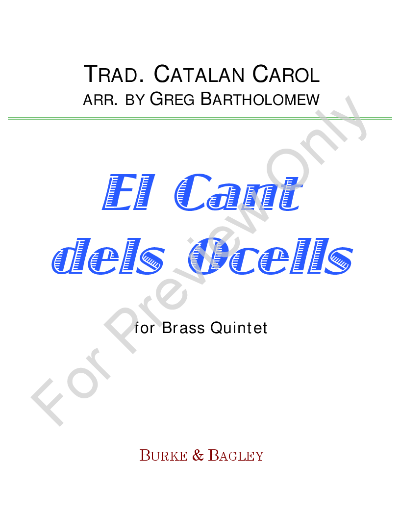 El Cant dels Ocells (Carol of the Birds) P.O.D.