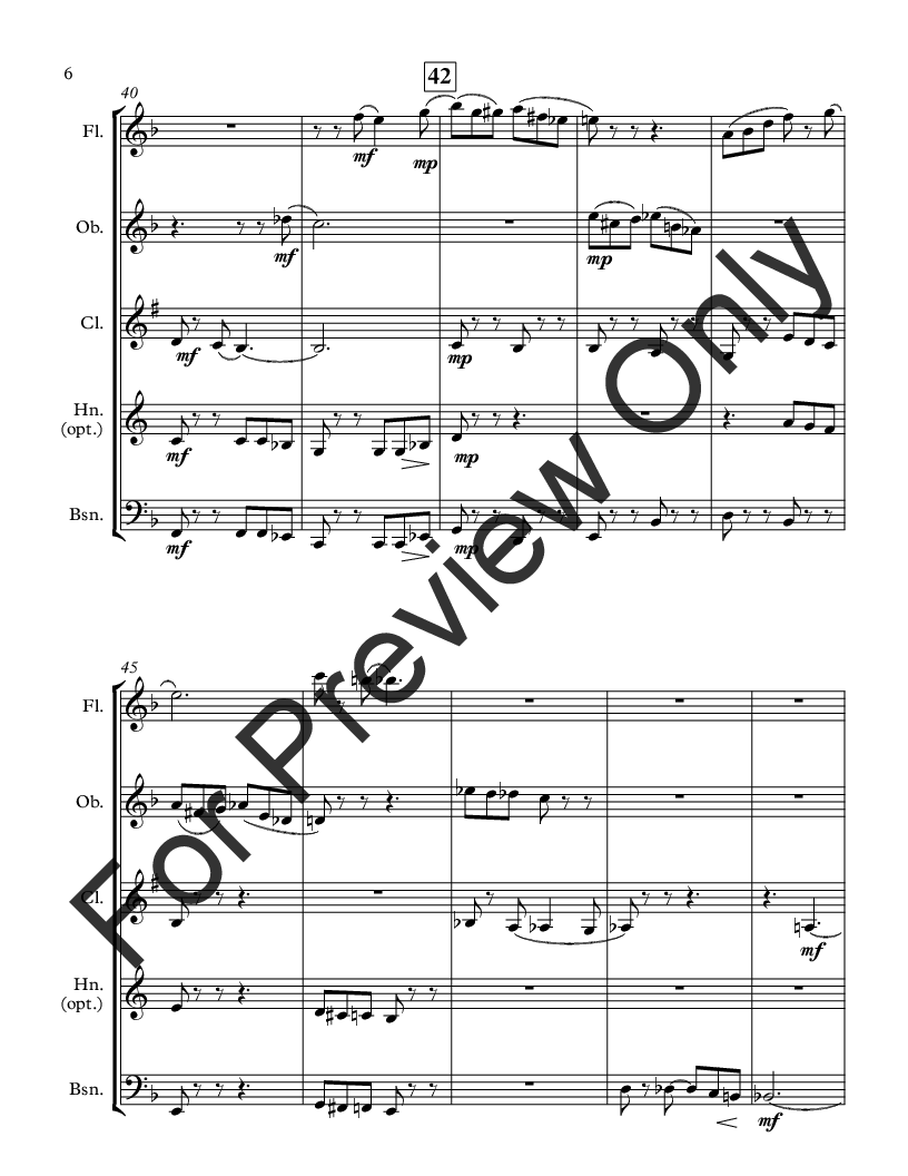 Wonderland for Woodwind Quintet P.O.D.