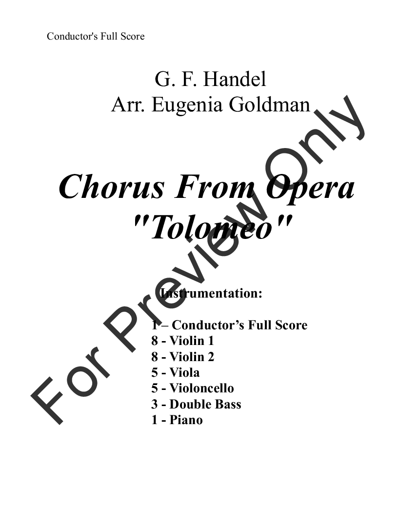 Chorus From Opera 