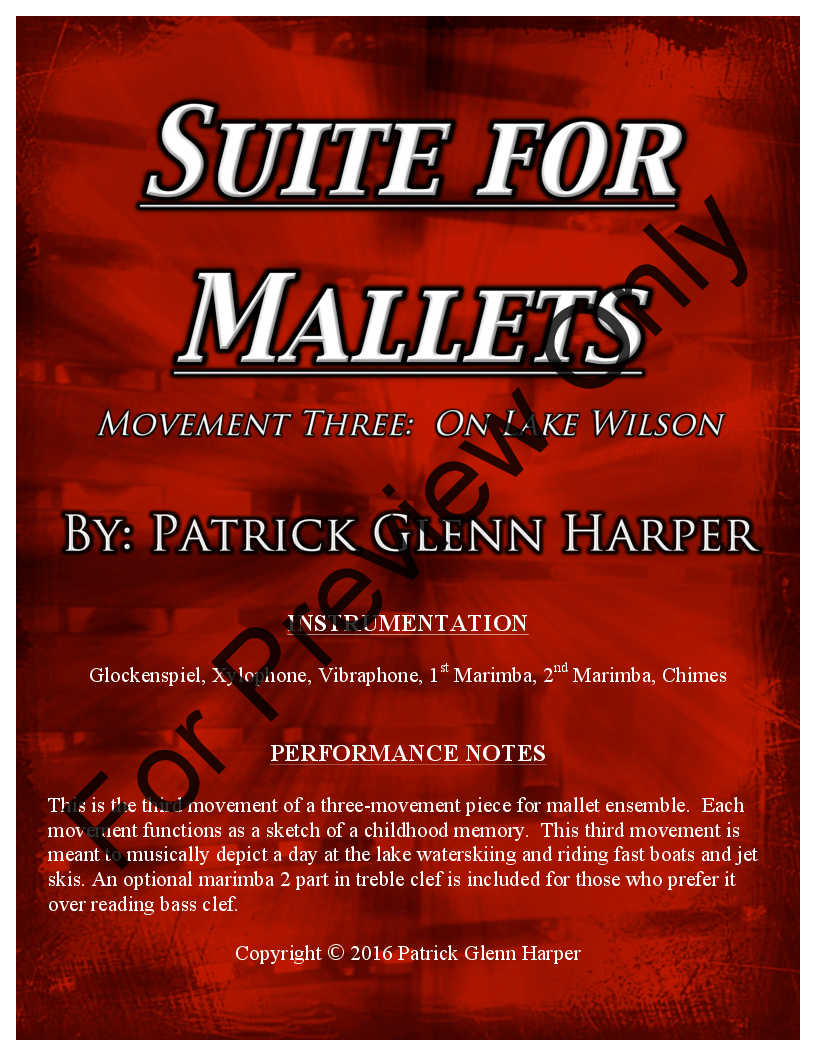 Suite for Mallets - Movement Three P.O.D.
