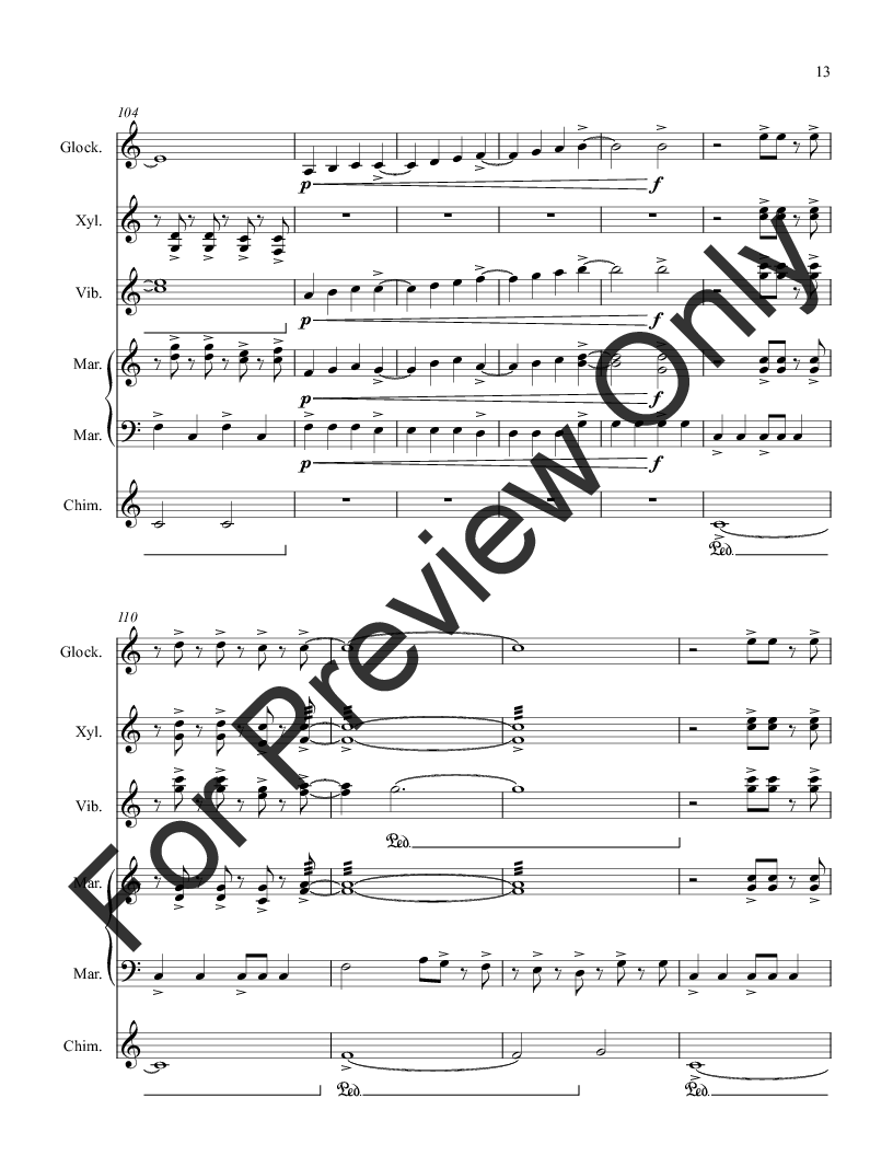 Suite for Mallets - Movement Three P.O.D.
