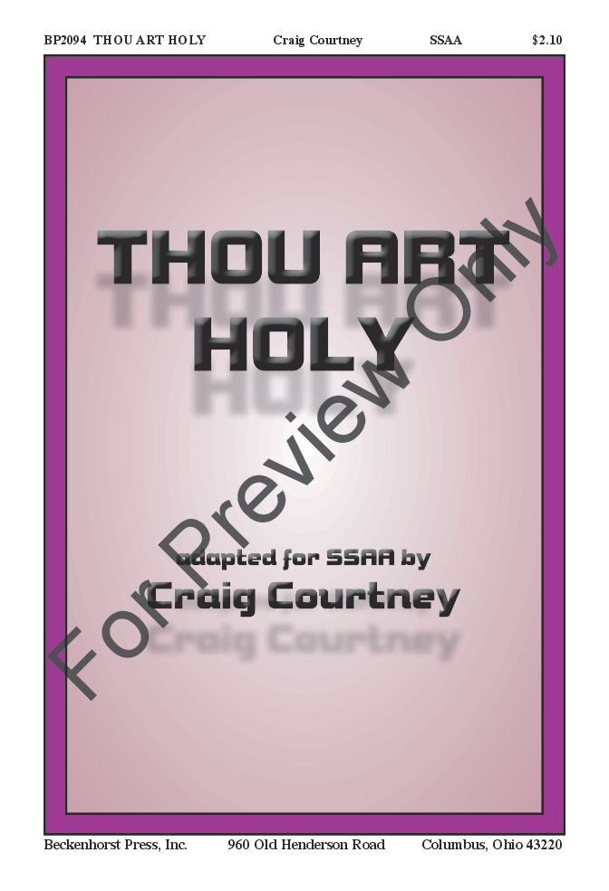 Thou Art Holy