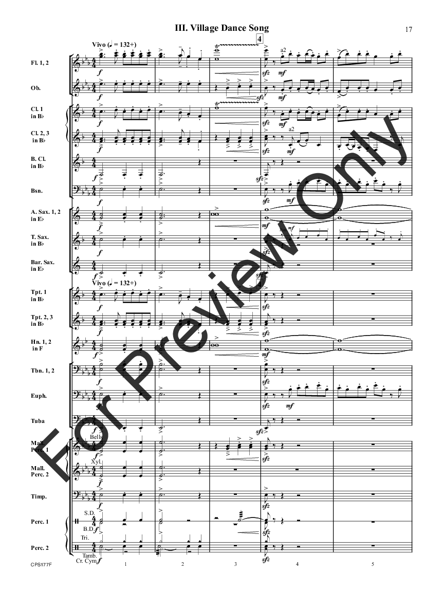 Russian Folk Song Suite Score