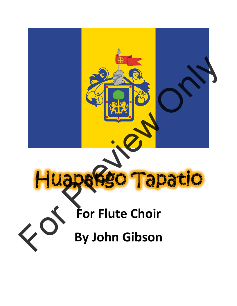 Huapango Tapatio for Flute Choir P.O.D.