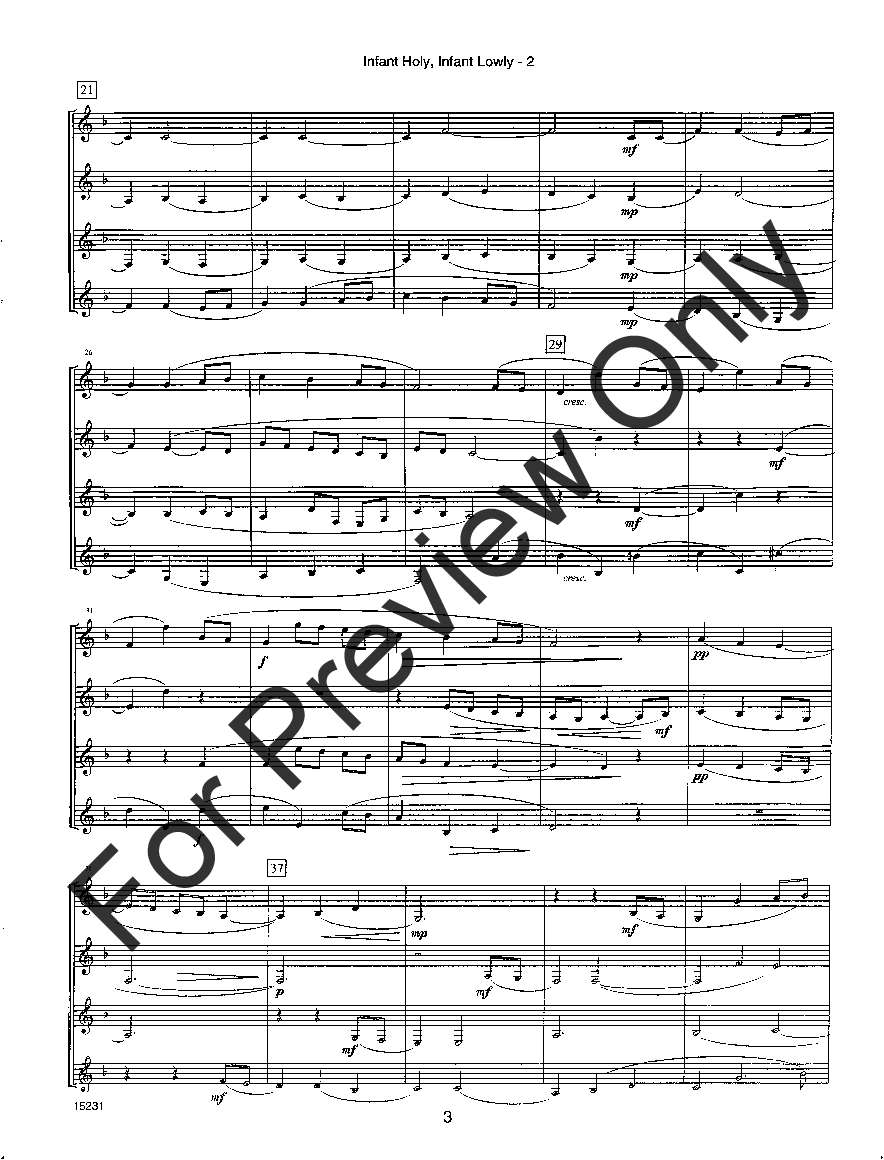 Contemporary Christmas Classics Clarinet Quartet - Score