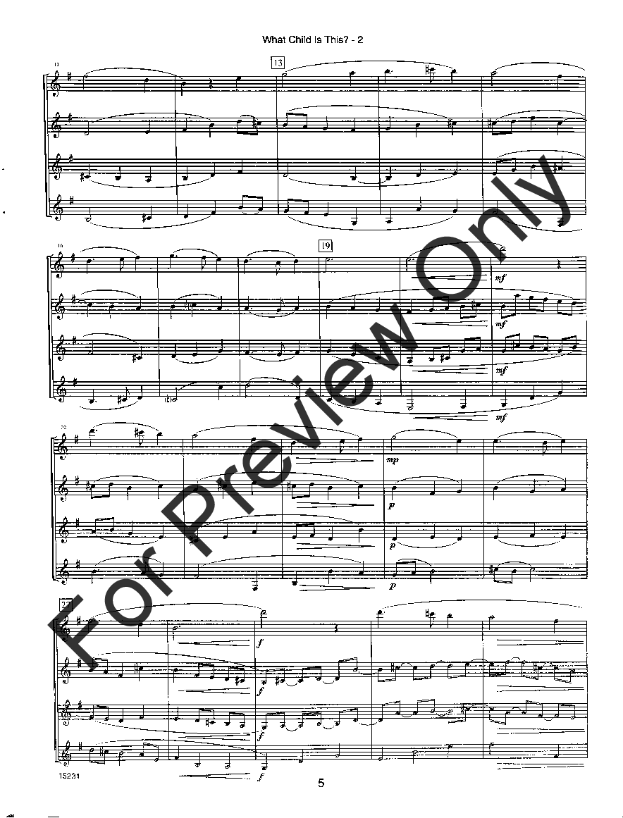 Contemporary Christmas Classics Clarinet Quartet - Score