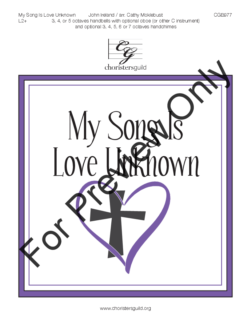 My Song Is Love Unknown 3-5 Octaves