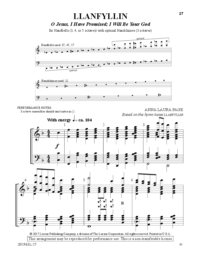 Our Welsh Heritage 3-6 Octaves Reproducible