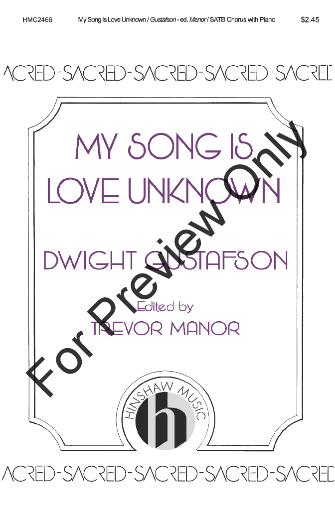 My Song is Love Unknown