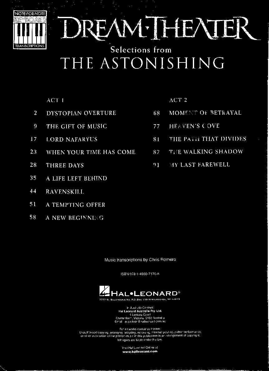 Selections from The Astonishing