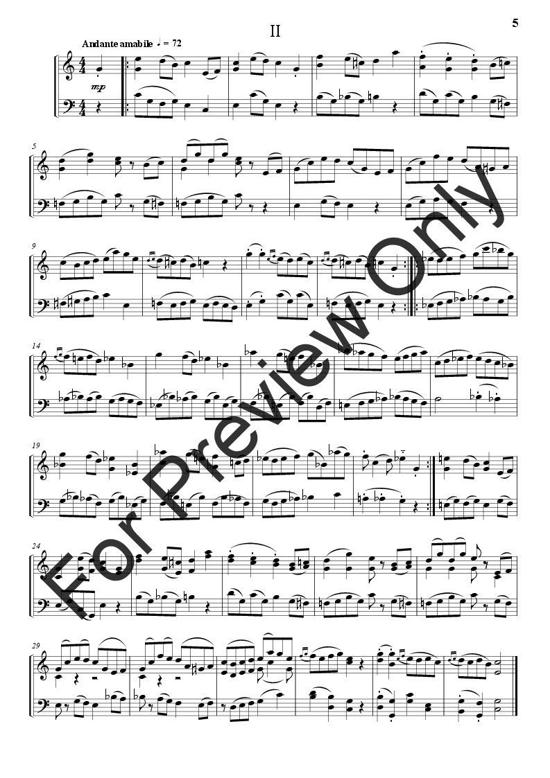 3 Page Sonata #2 Piano P.O.D.