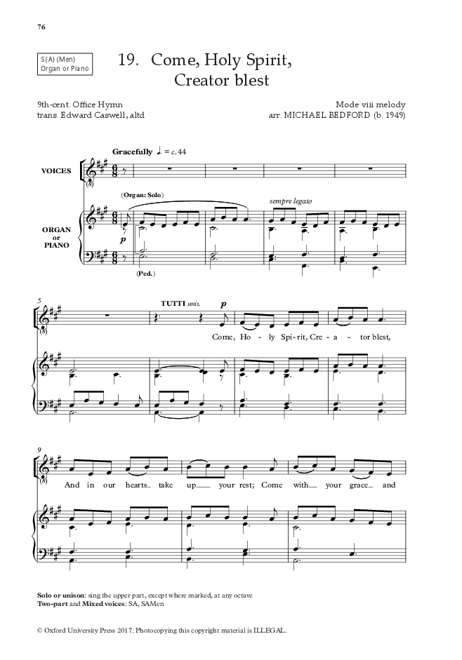 The Oxford Book of Easy Flexible Anthems Spiral Bound Edition