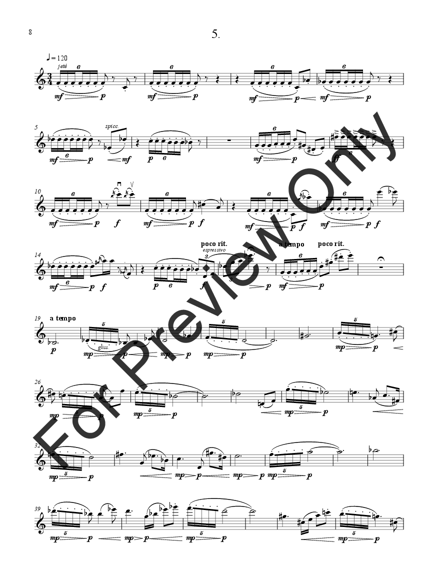 Twenty-four Caprices for Solo Violin P.O.D.