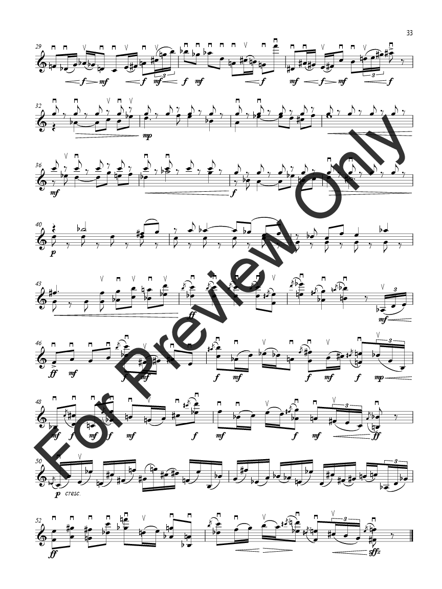 Twenty-four Caprices for Solo Violin P.O.D.