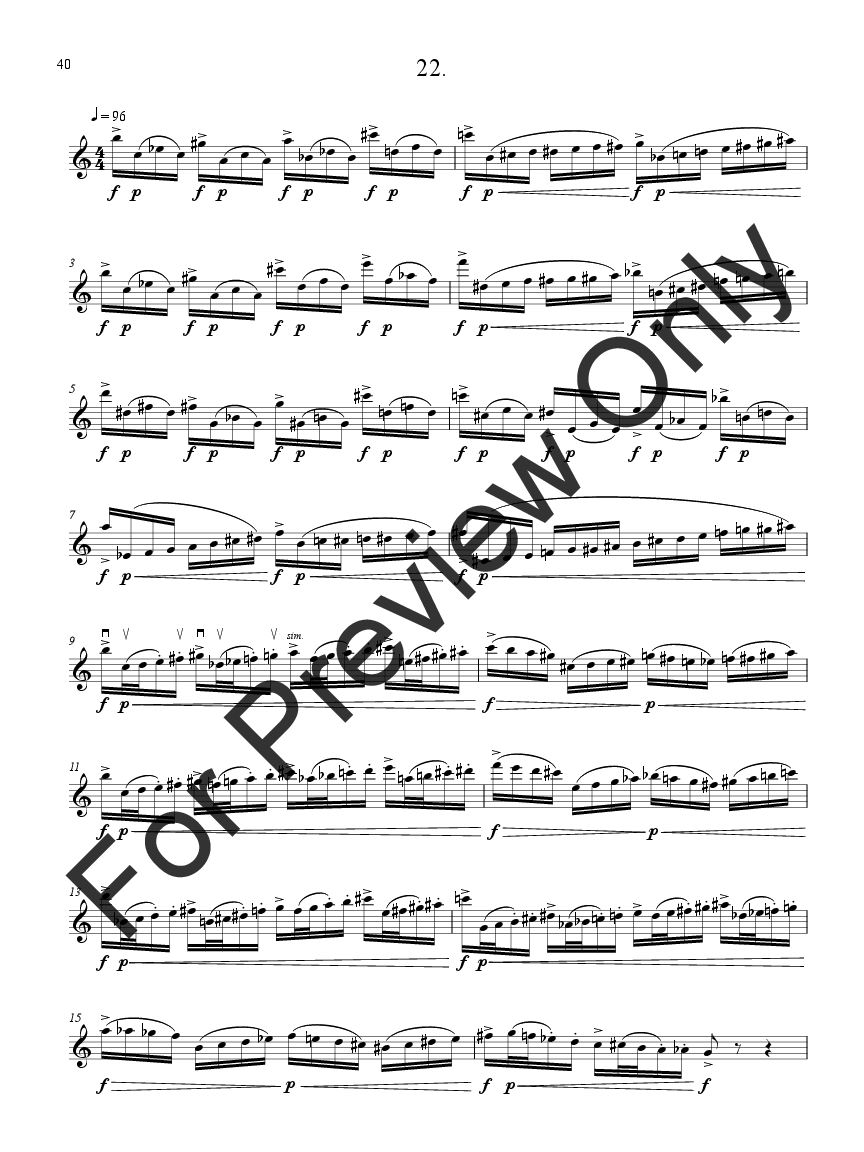 Twenty-four Caprices for Solo Violin P.O.D.