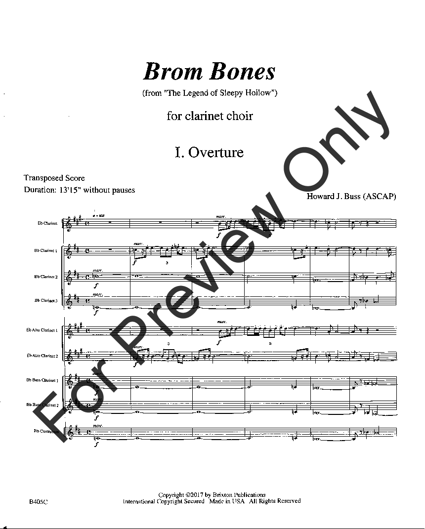 Brom Bones Clarinet Choir