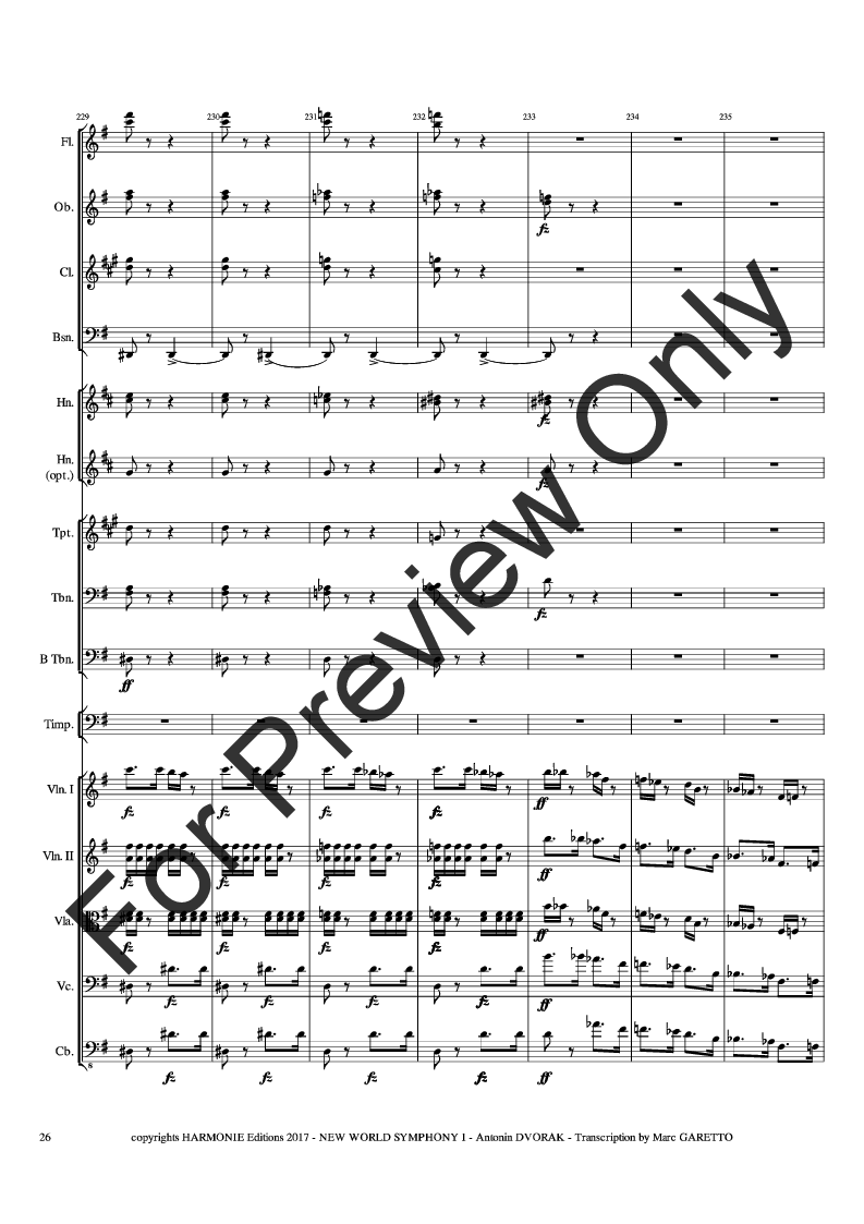 New World Symphony - 1st Movement - Full Orchestra P.O.D.