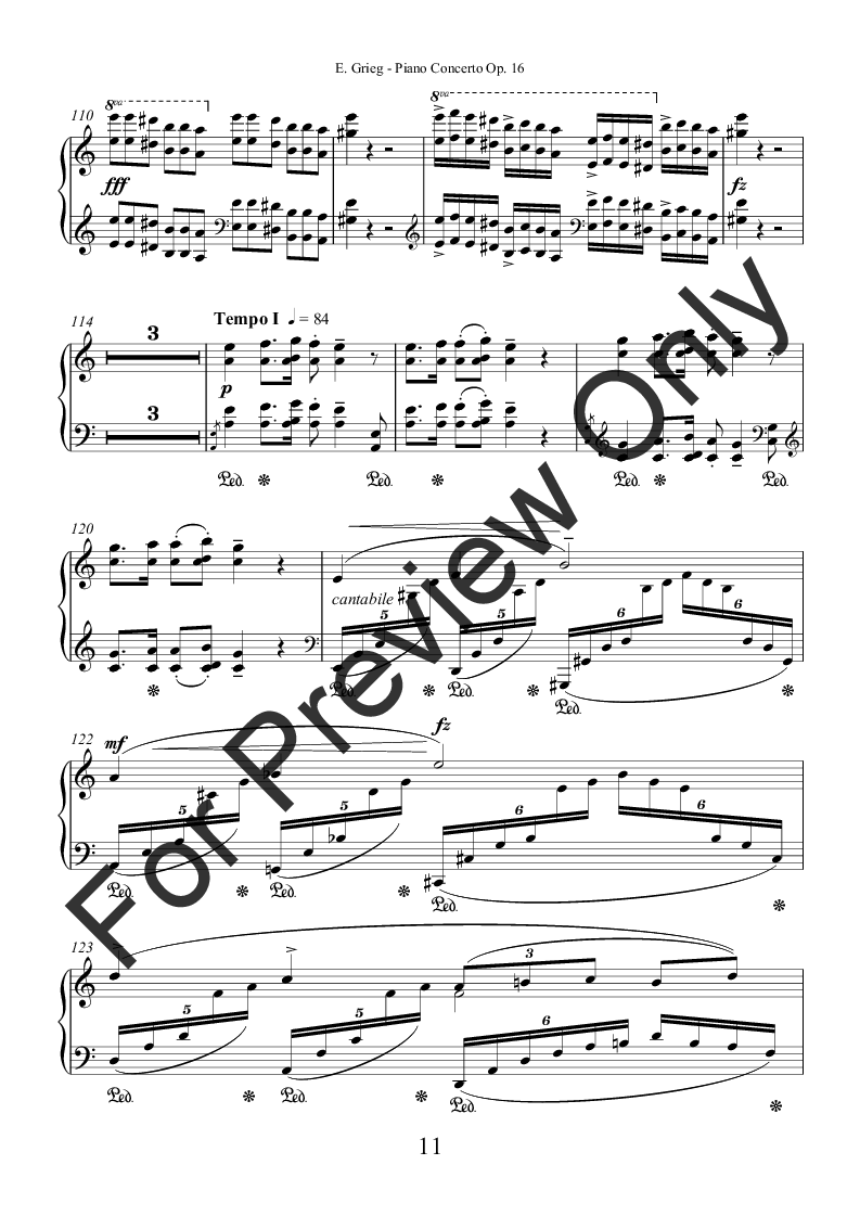 Concerto in A minor for piano and orchestra P.O.D.