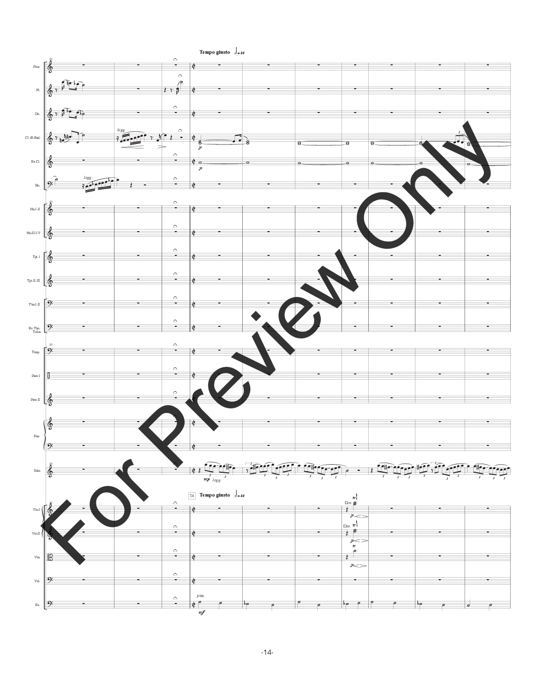 Concertino for Baritone Saxophone and Orchestra P.O.D.
