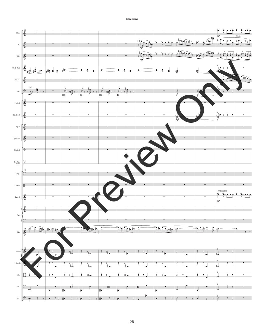 Concertino for Baritone Saxophone and Orchestra P.O.D.