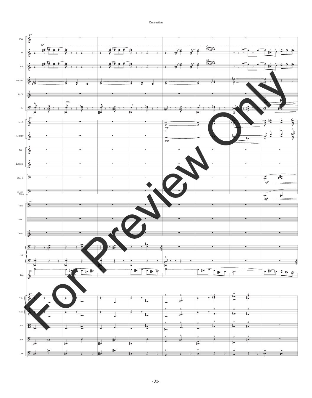 Concertino for Baritone Saxophone and Orchestra P.O.D.