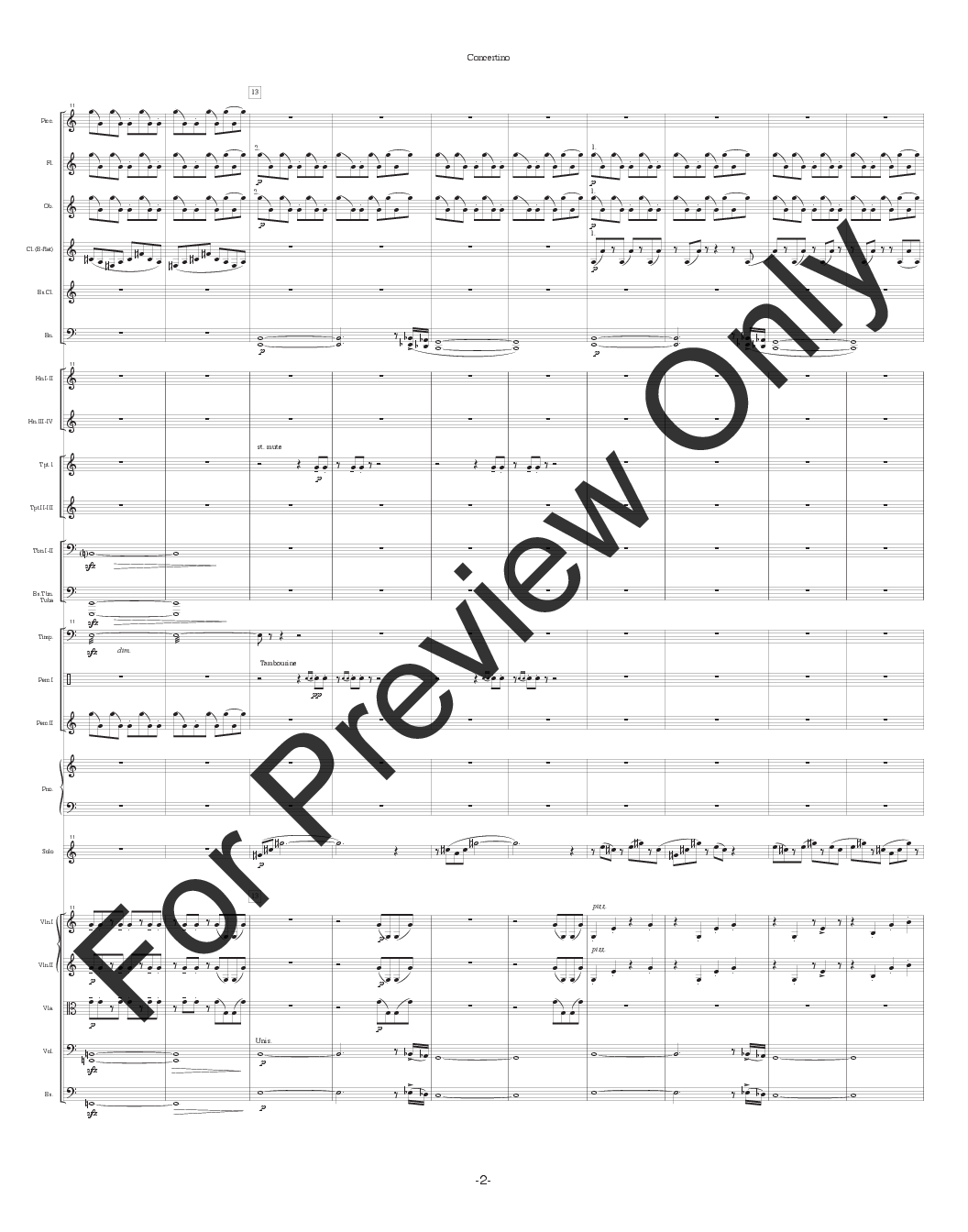 Concertino for Baritone Saxophone and Orchestra P.O.D.