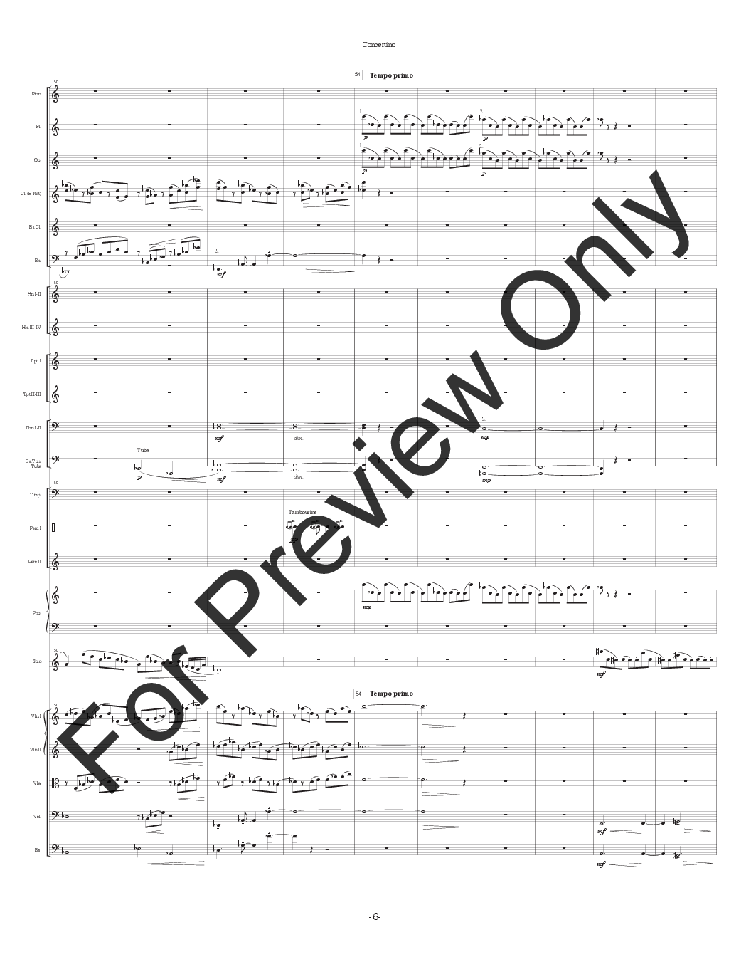 Concertino for Baritone Saxophone and Orchestra P.O.D.