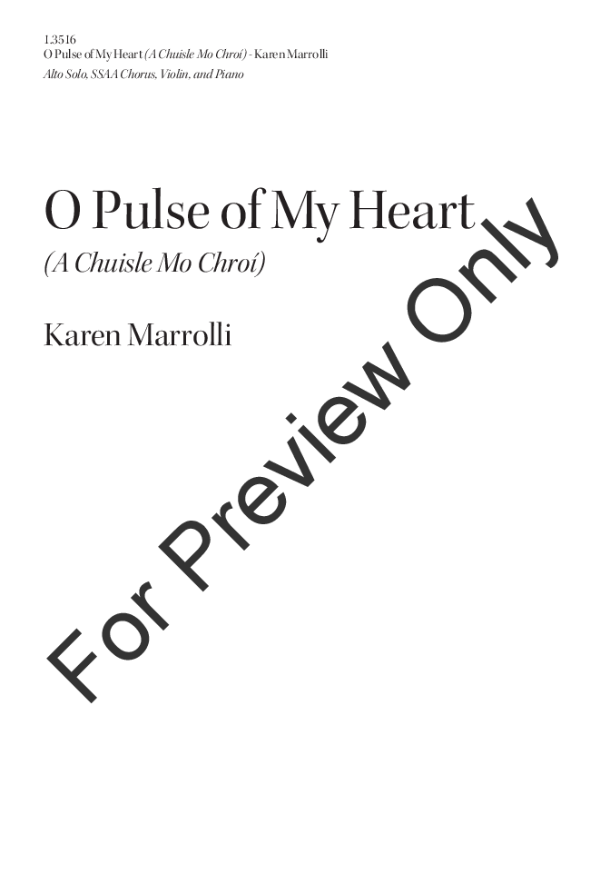 O Pulse of My Heart Large Print Edition P.O.D.