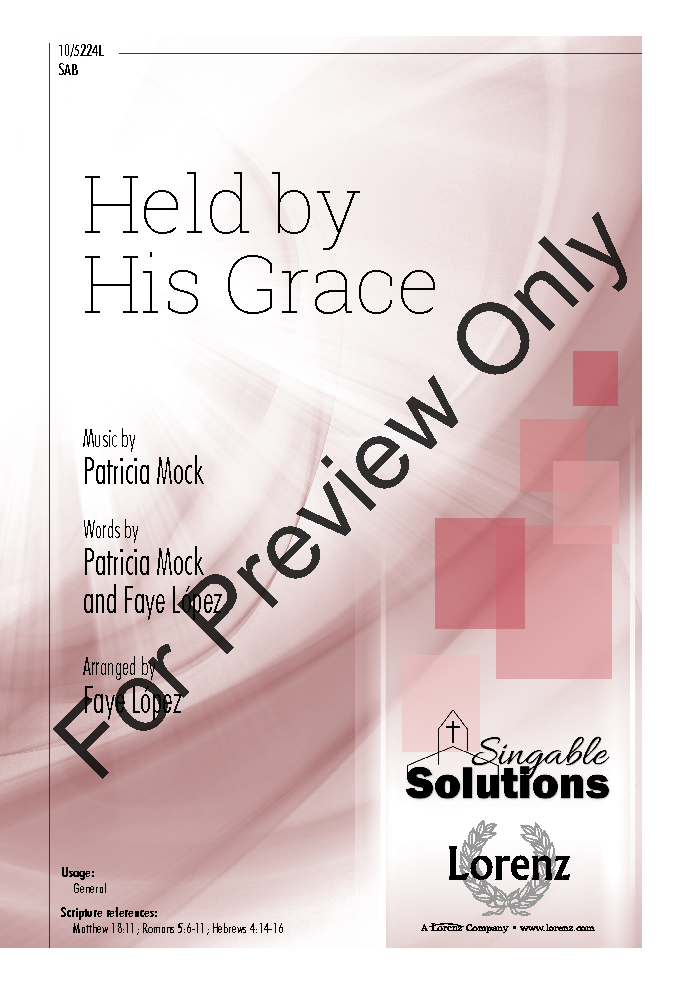 Held by His Grace Large Print Edition P.O.D.