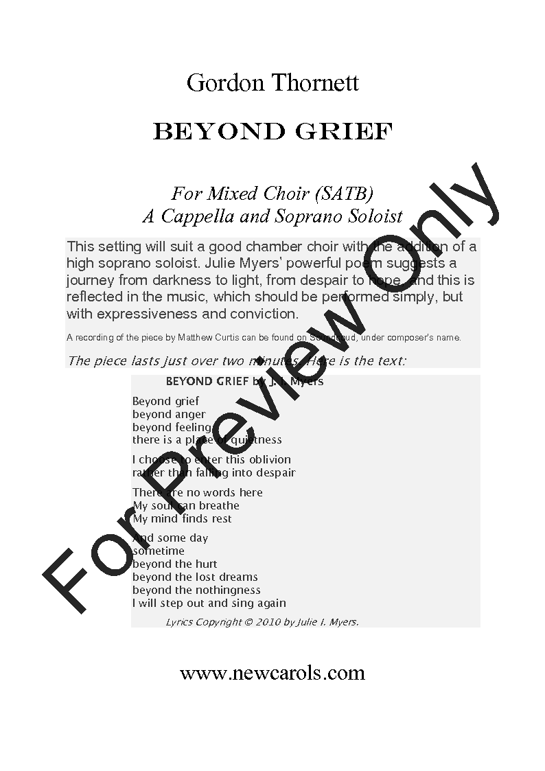 Beyond Grief P.O.D.