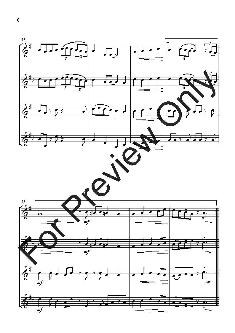 Angels We Have Heard On High - Saxophone Quartet P.O.D.