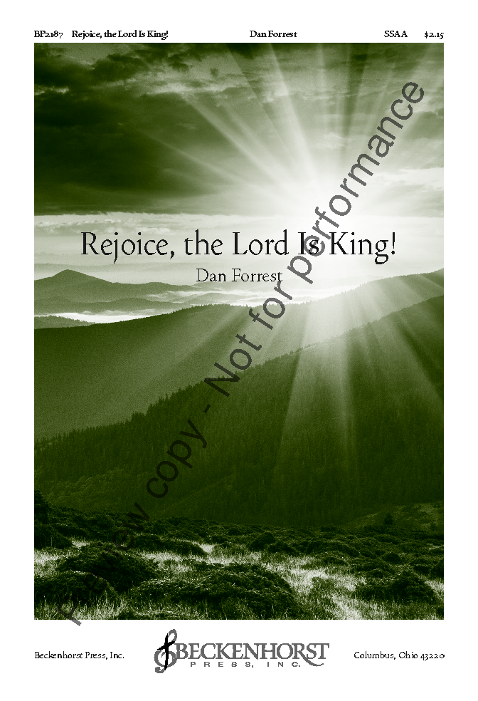 Rejoice, the Lord Is King! Large Print Edition P.O.D.