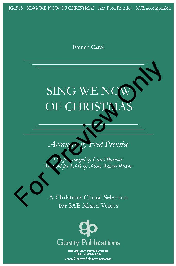 Sing We Now of Christmas Accompanied