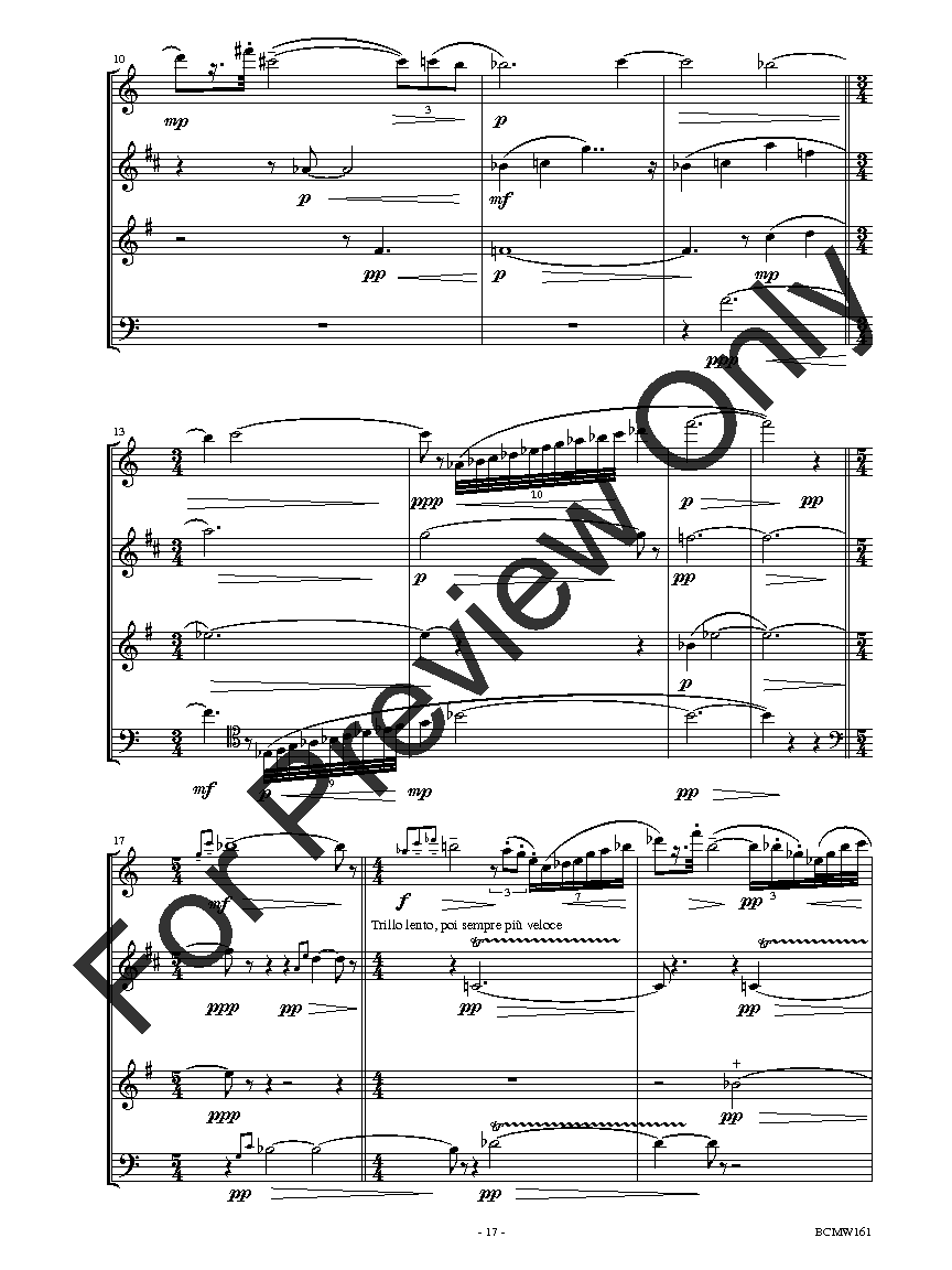 4 miniatures per 4 strumenti a fiato Quartet for Flute, Clarinet, Bassoon, and Horn