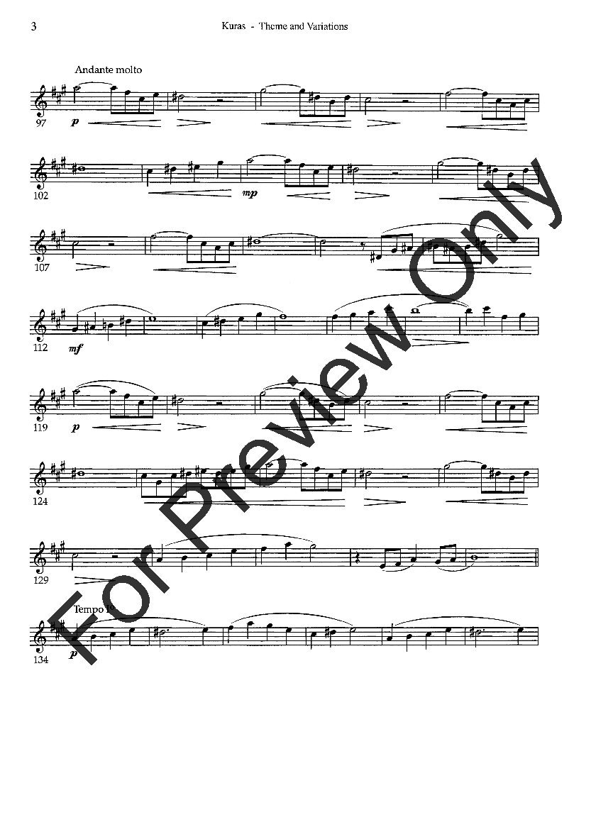 Theme and Variations Trio for 2 Oboes and Organ