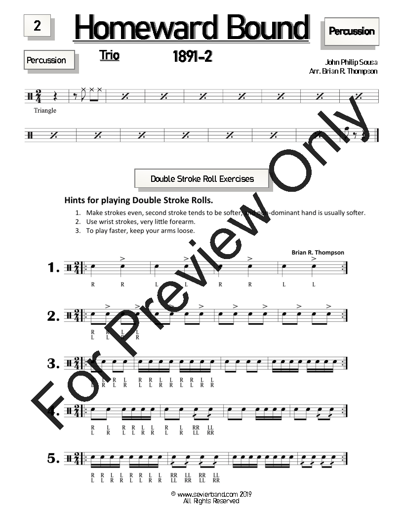 Progressive Musial Studies: Sousa Grade 2 - 3 P.O.D.