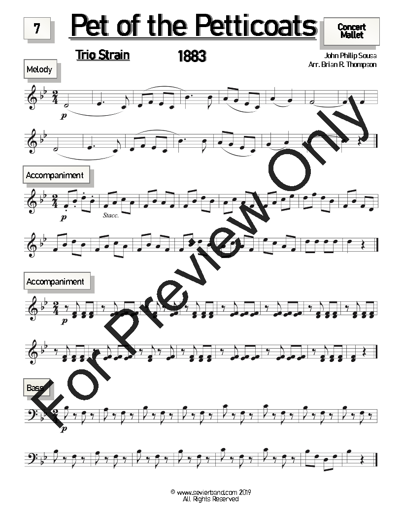 Progressive Musial Studies: Sousa Grade 2 - 3 P.O.D.