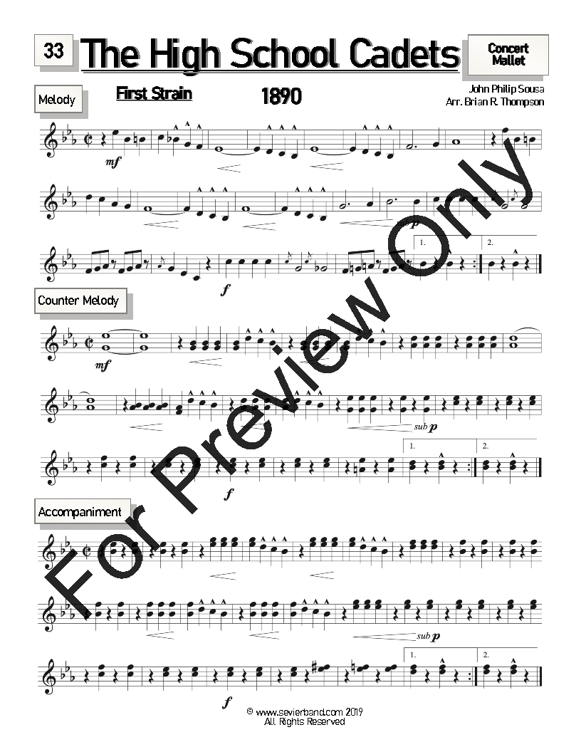 Progressive Musial Studies: Sousa Grade 2 - 3 P.O.D.