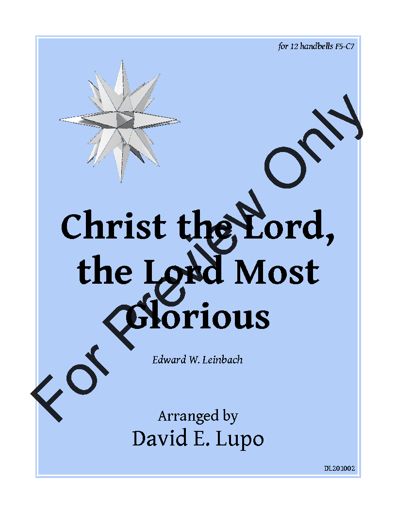 Christ the Lord, the Lord Most Glorious 3 Octave Handbells P.O.D.
