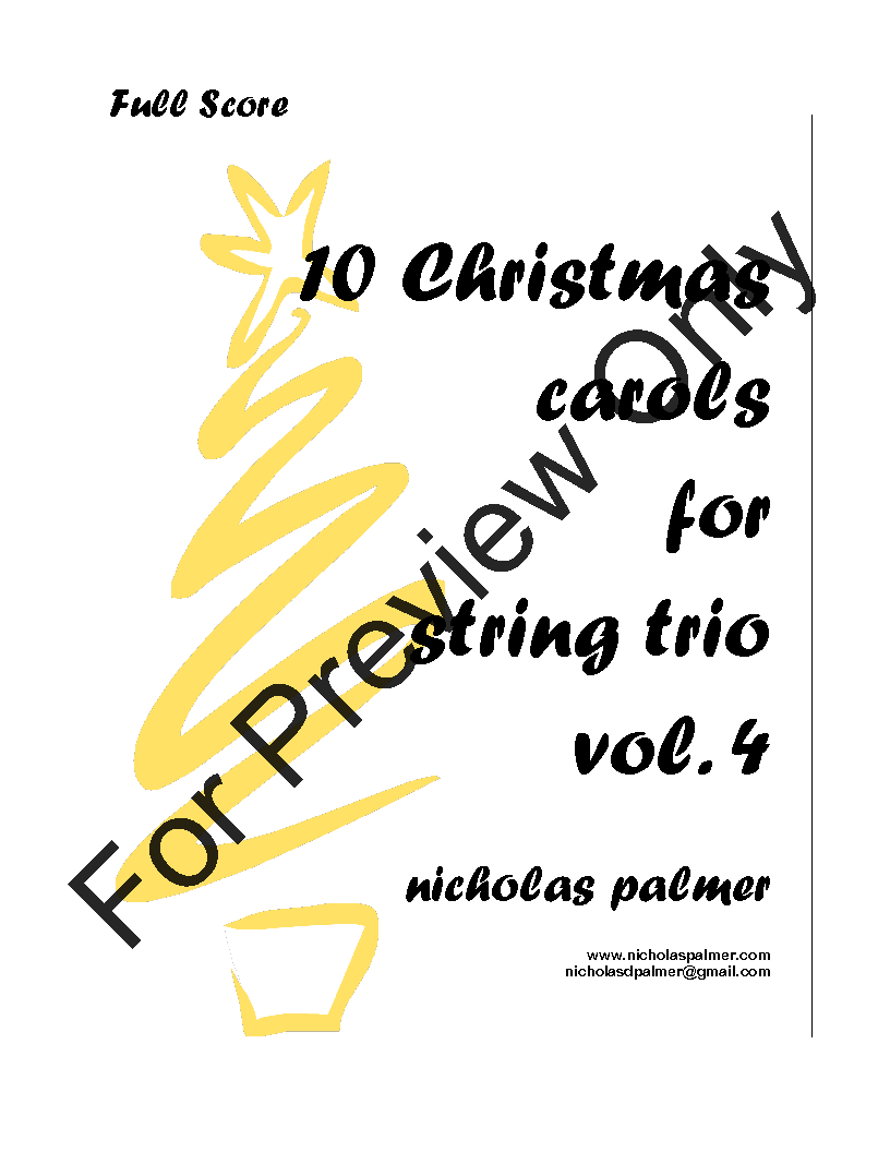 10 Christmas Carols for String Trio vol. 4 P.O.D.