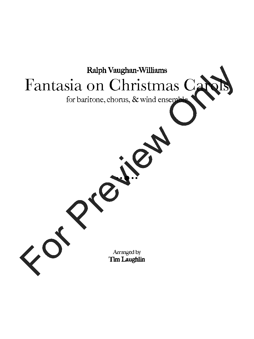 Fantasia on Christmas Carols P.O.D.