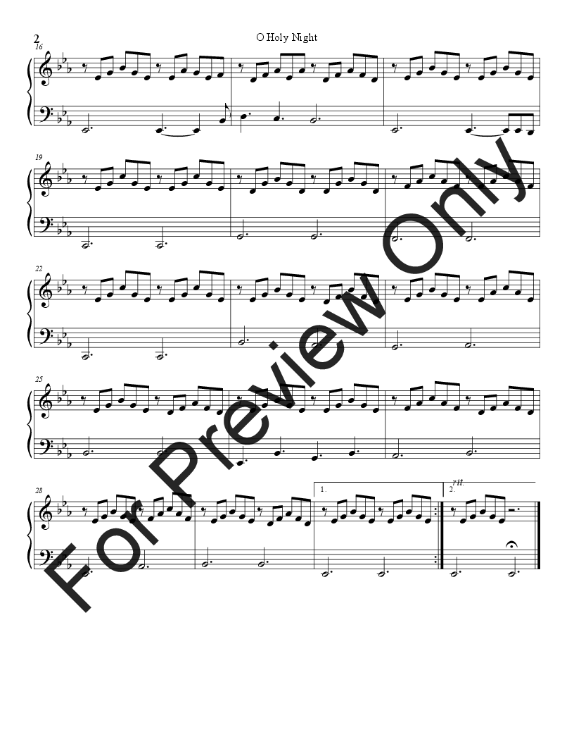 10 Christmas Duets for Trombone with piano accompaniment vol. 1 P.O.D.