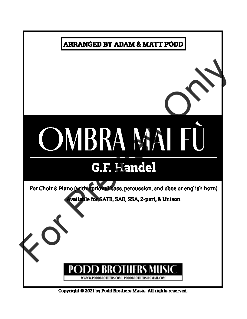 Ombra Mai Fu P.O.D.