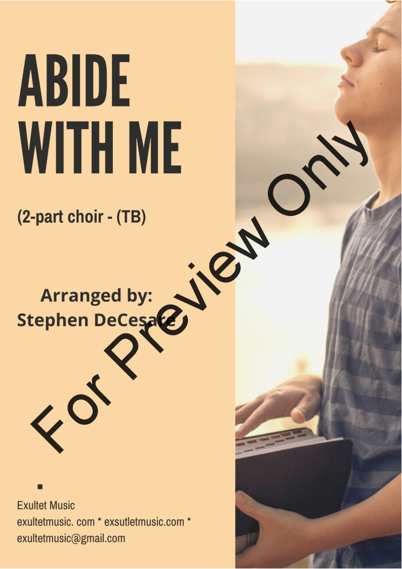 Abide With Me: 2-part choir - (TB) P.O.D.