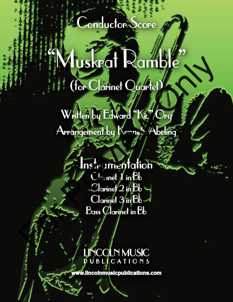 Muskrat Ramble (for Clarinet Quartet) P.O.D.
