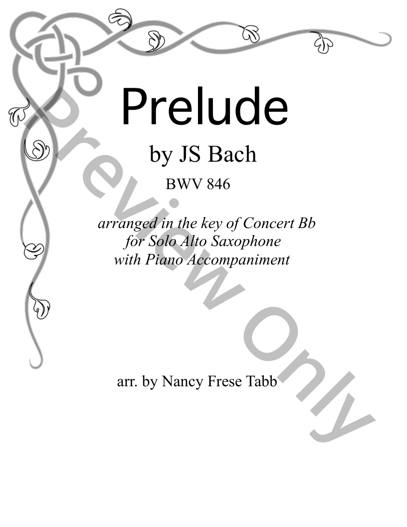Bach Prelude in C (BWV 846) P.O.D.