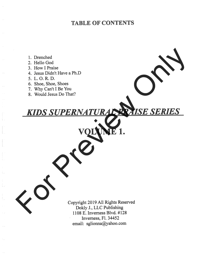 Kid's Supernatural Praise Series P.O.D.